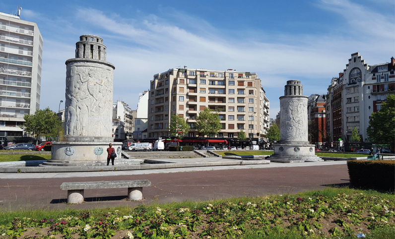 Visuel de la fontaine de la Porte de Saint-Cloud Visuel de la fontaine de la Porte de Saint-Cloud