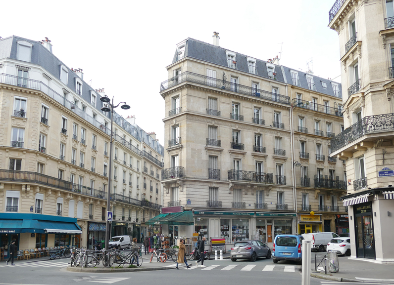 Rue de la Roquette, rue Pache et rue Pétion