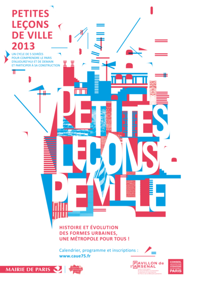 Affiche des Petites Leçons de Ville 2013