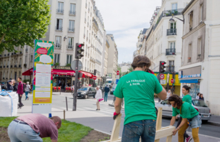 Mise en place d'un élément de mobilier