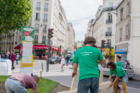 Mise en place d'un élément de mobilier