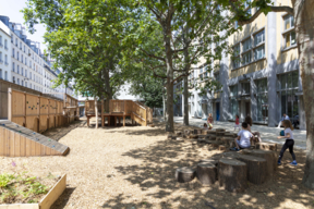 Cour Oasis de l'école élémentaire Keller - juillet 2021