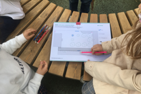 Atelier diagnostic de la cour avec les élèves de l'école élémentaire Asseline - 14e
