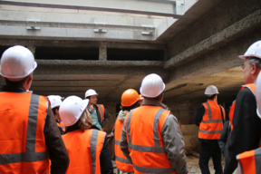 Visite du chantier de la piscine des Amiraux 2016