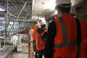 Visite du chantier de la piscine des Amiraux 2016