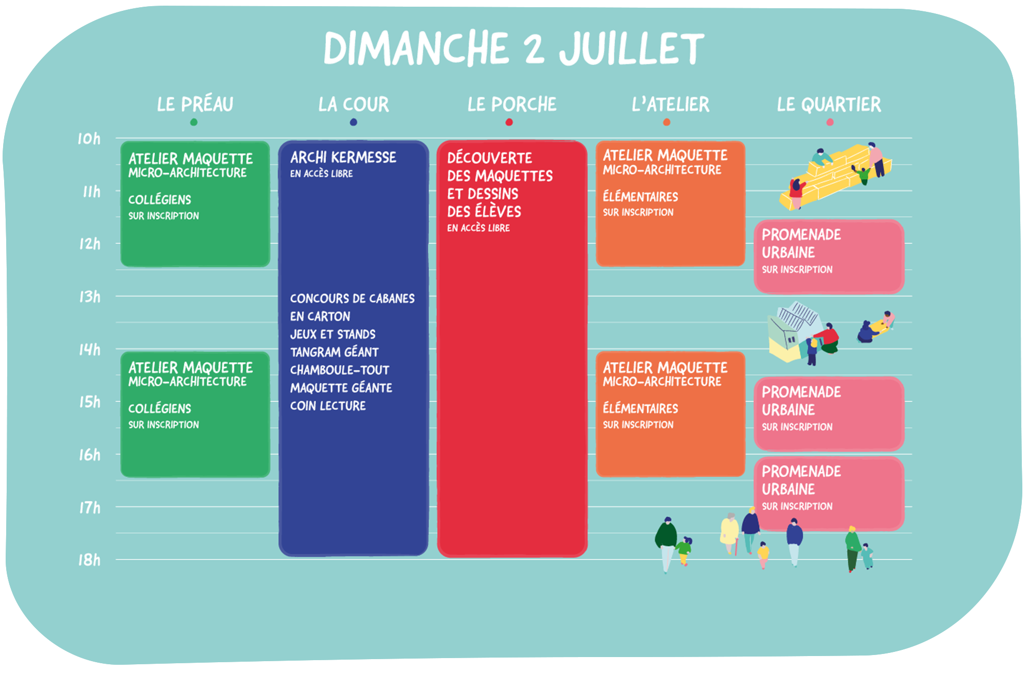 Programme du dimanche 2 juillet 2023