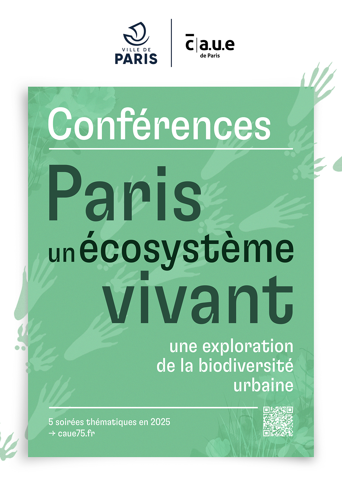 Affiche du cycle de conférences « Paris, un écosystème vivant »